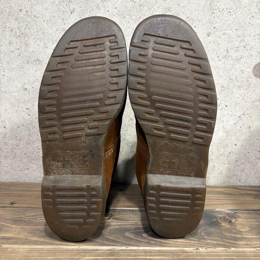 ドクターマーチン イングランド 8ホール ブーツ スウェード ブラウン UK11