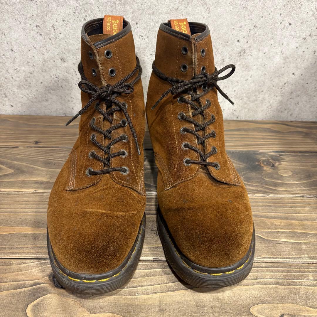 ドクターマーチン イングランド 8ホール ブーツ スウェード ブラウン UK11