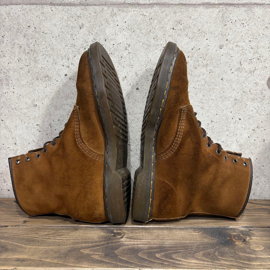 ドクターマーチン イングランド 8ホール ブーツ スウェード ブラウン UK11