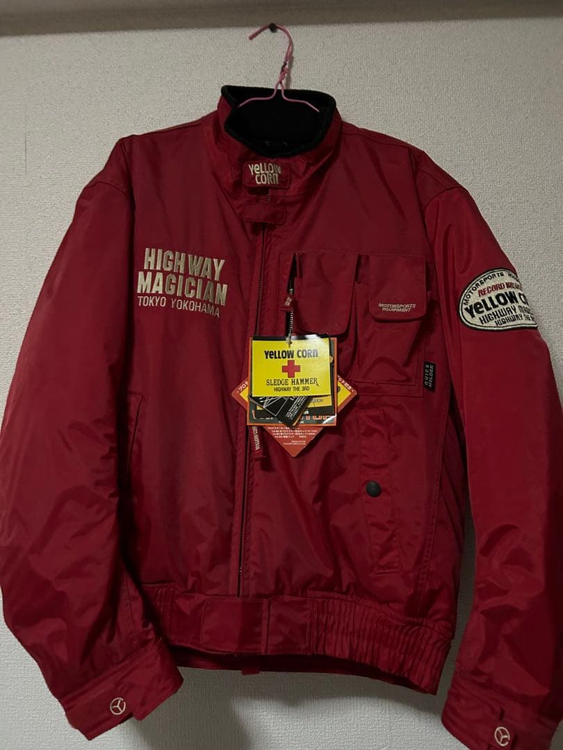 かず　YELLOW CORN ジャケット M レッド