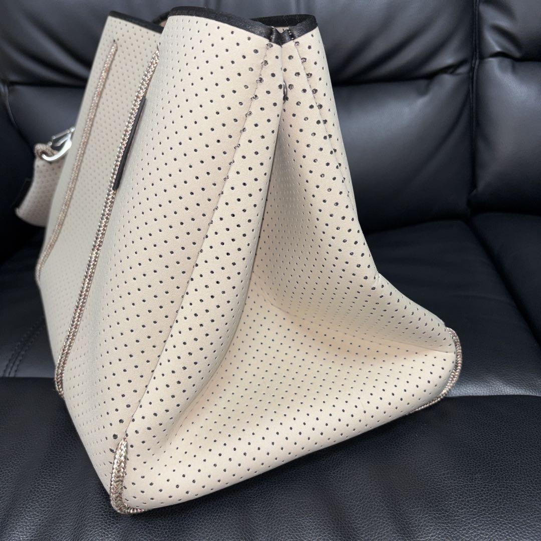 【大人気】極美品　ステイトオブエスケープ　 トートバッグ　ベージュ　大容量