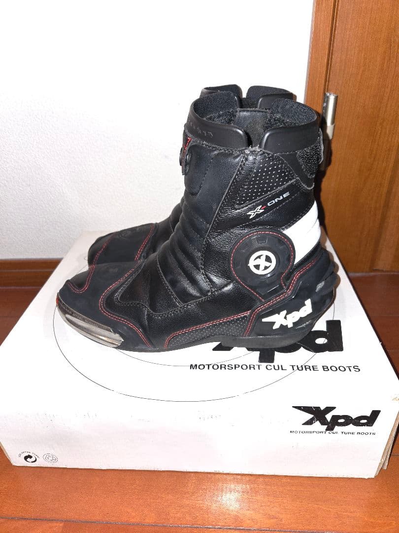 ★美品★xpd X-ONE Nero レザー レーシングブーツ バイクブーツ