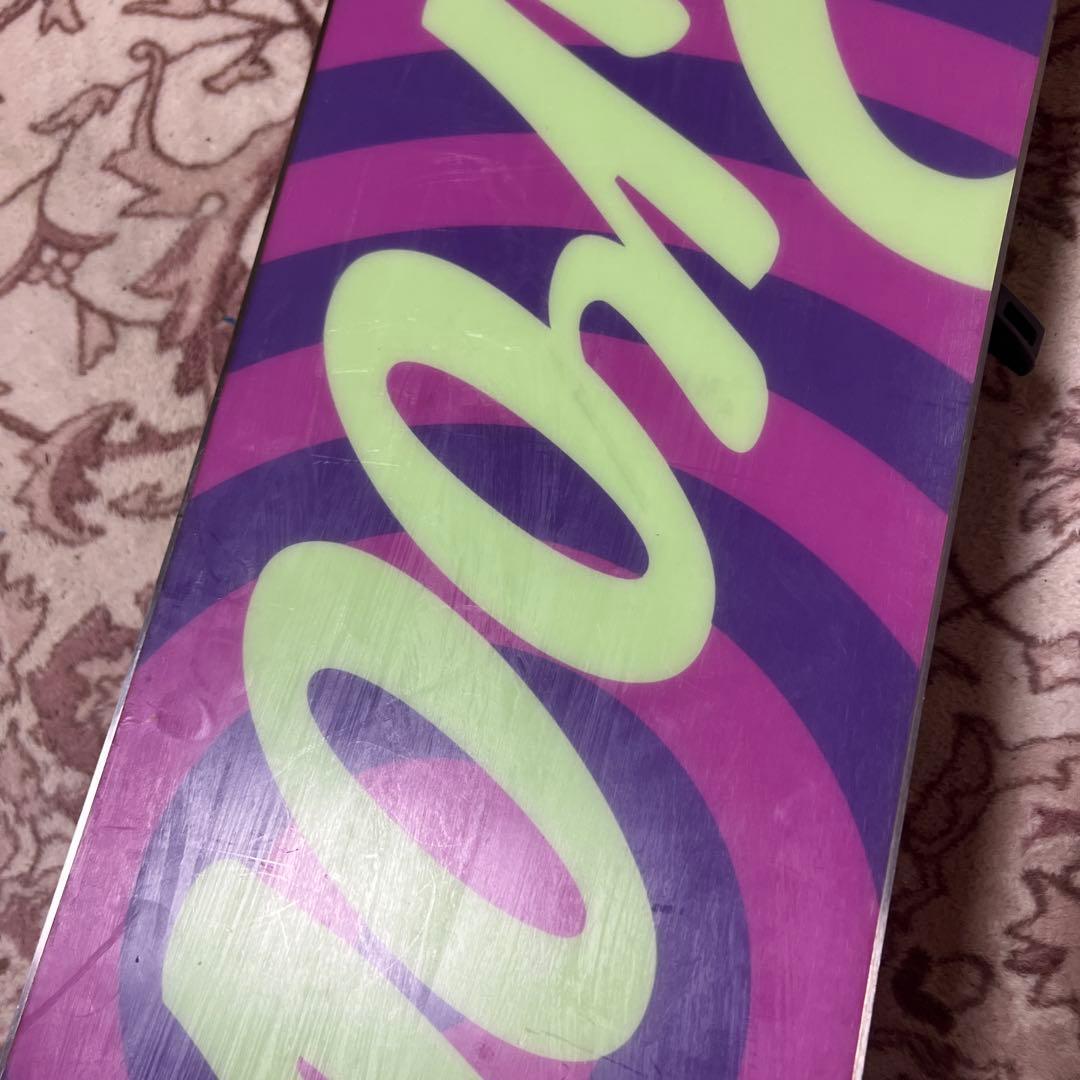 美品 子供 レディース 138.5cm バイン付 スノーボード2点セット