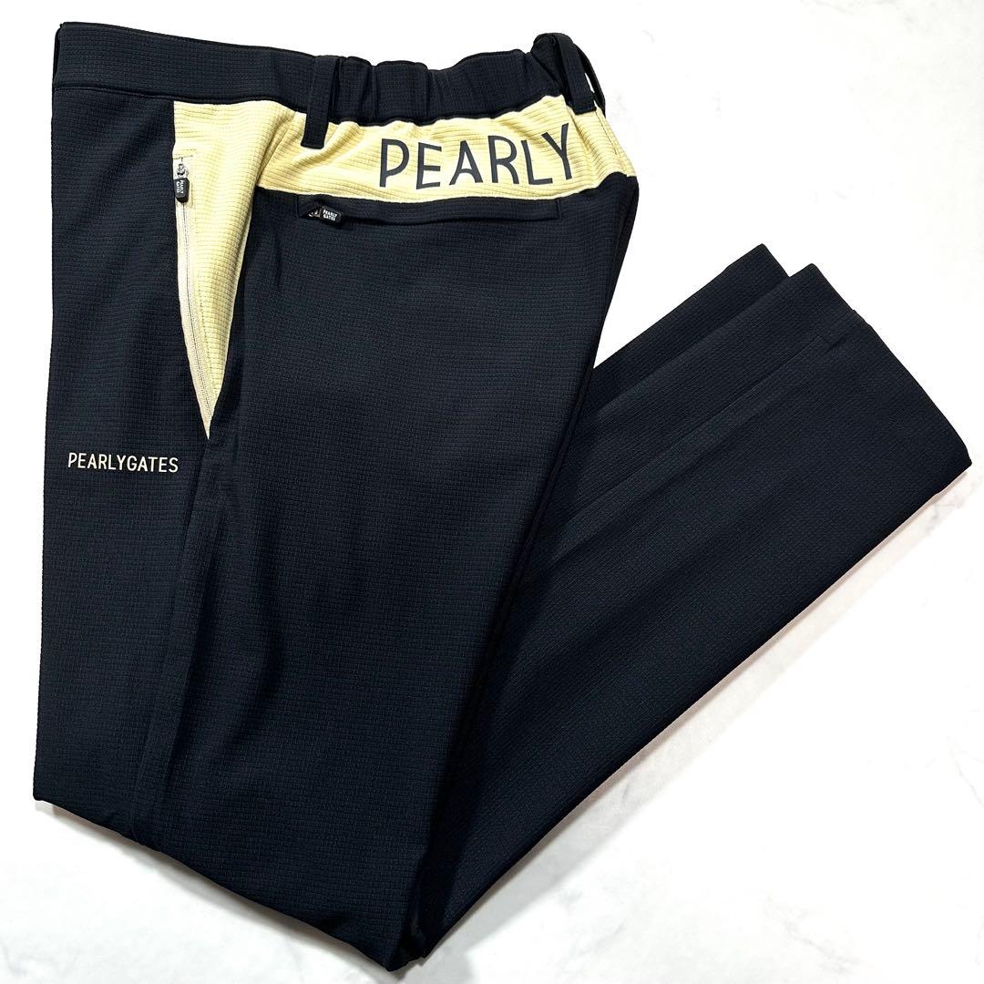 未使用級2024年◎パーリーゲイツ TEXBRID ストレッチパンツ 腰ロゴ 4
