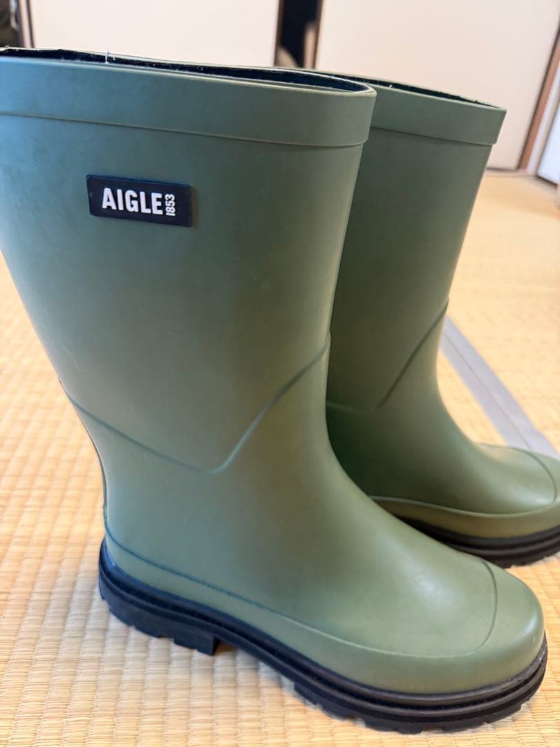 AIGLE グリーン 長靴