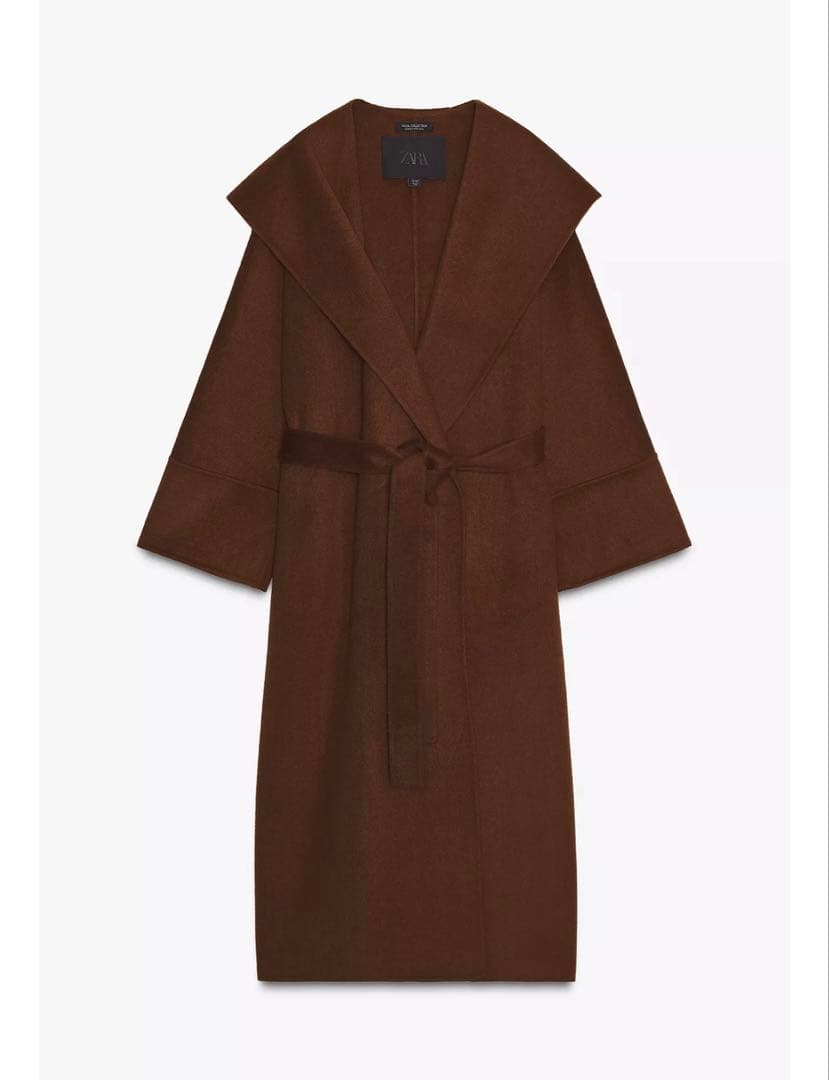 週末限定価格！ZARA ウールベルト付きロングコート