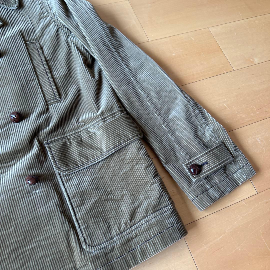 ナンバーナイン　ジョージ期　コーデュロイ　Pコート ベージュ