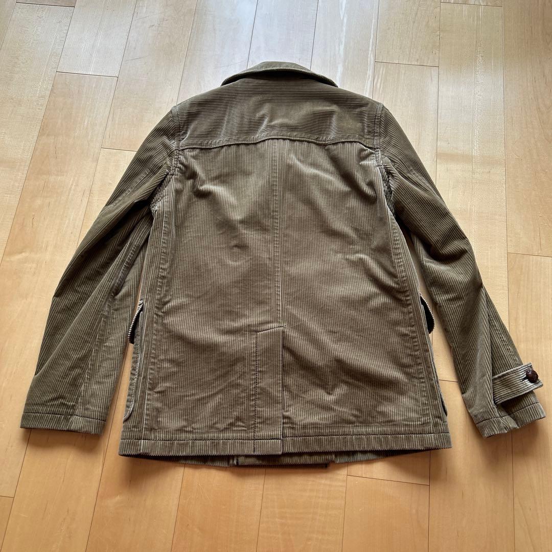 ナンバーナイン　ジョージ期　コーデュロイ　Pコート ベージュ