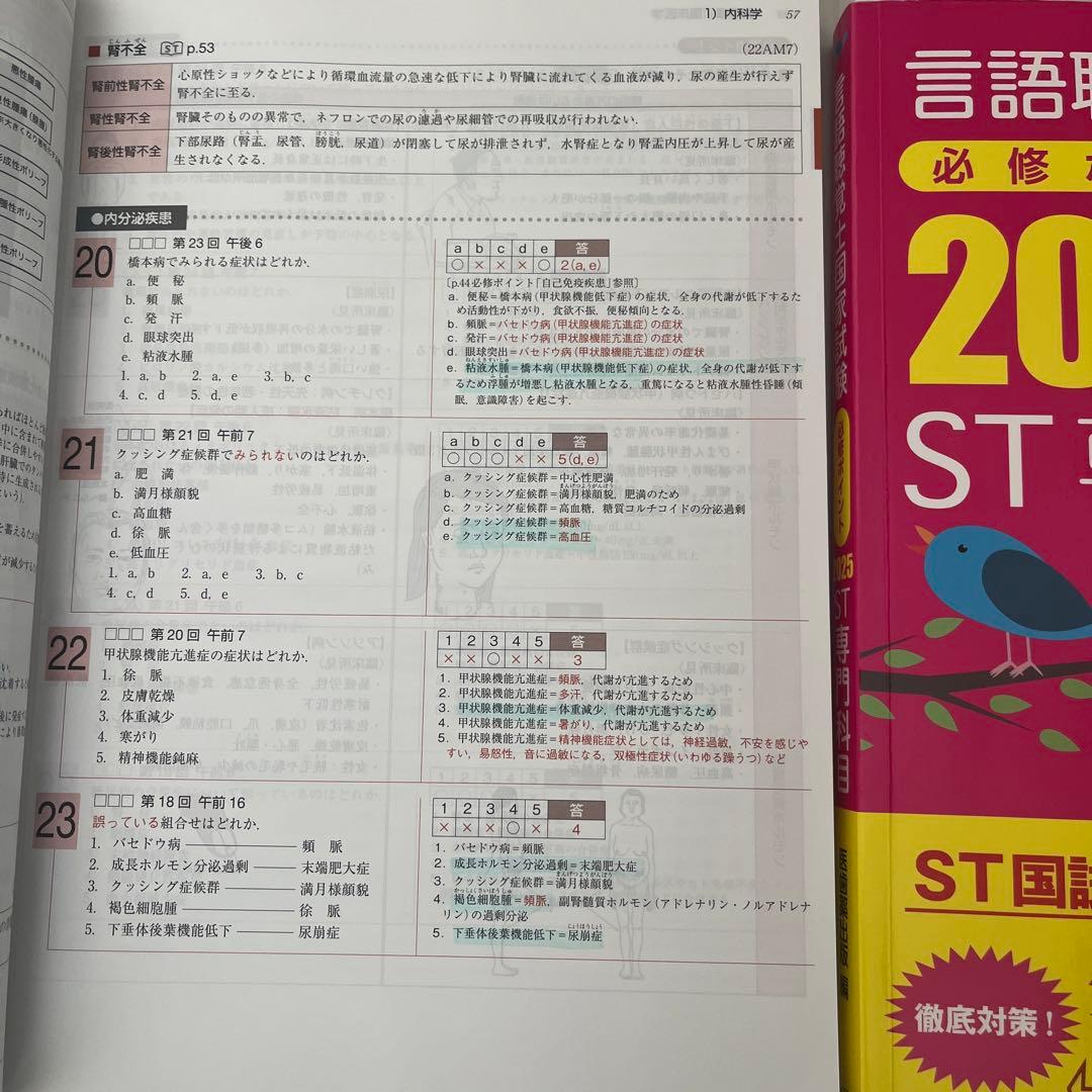【即購入OK】言語聴覚士国家試験必修ポイント　2025 基礎・専門科目2冊セット
