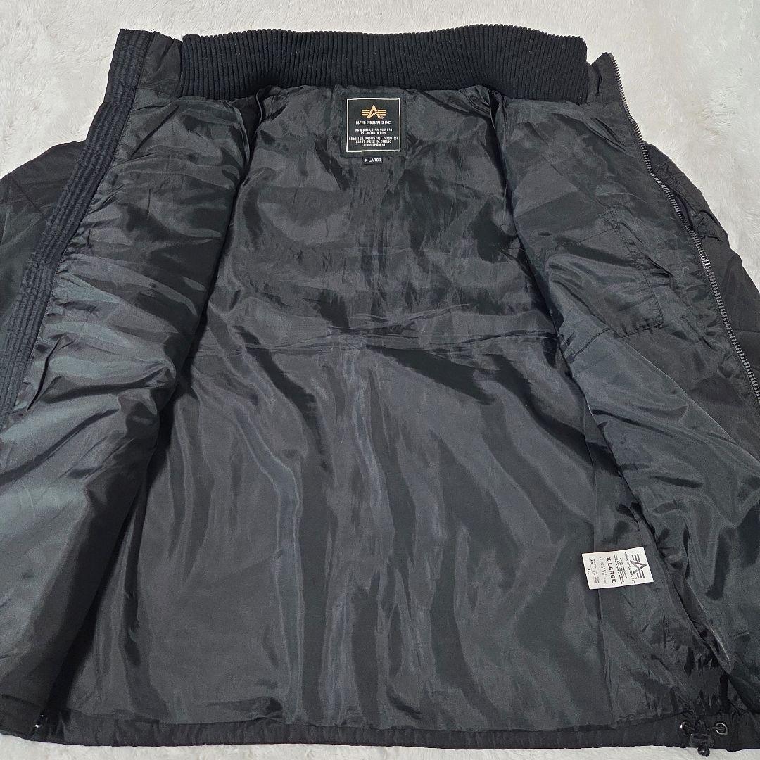 【極美品】ALPHA INDUSTRIES フライトジャケット MA-1 黒XL