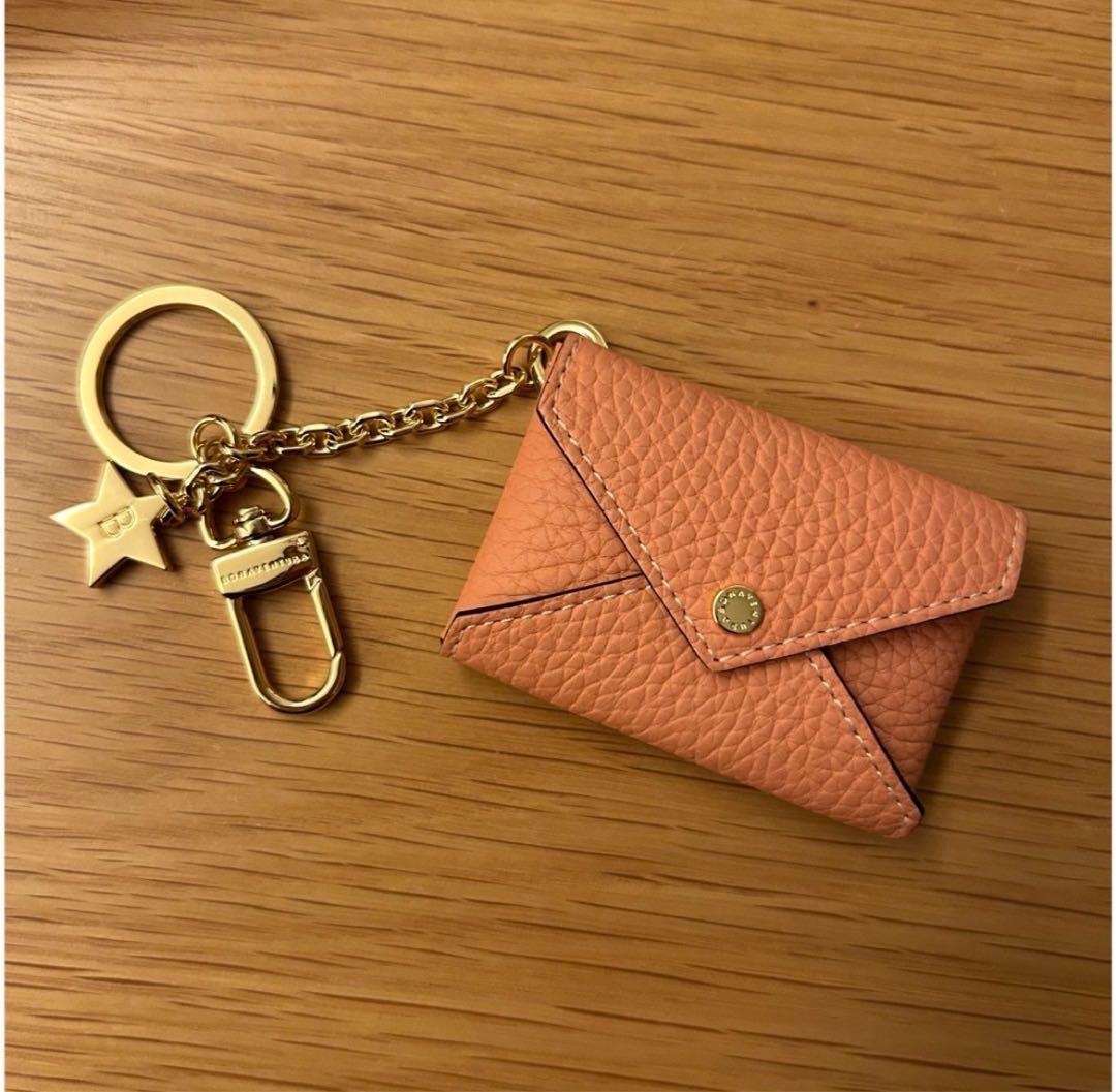 ボナベンチュラ　スターチェーンキーホルダー　シュリンクレザー　ピンク