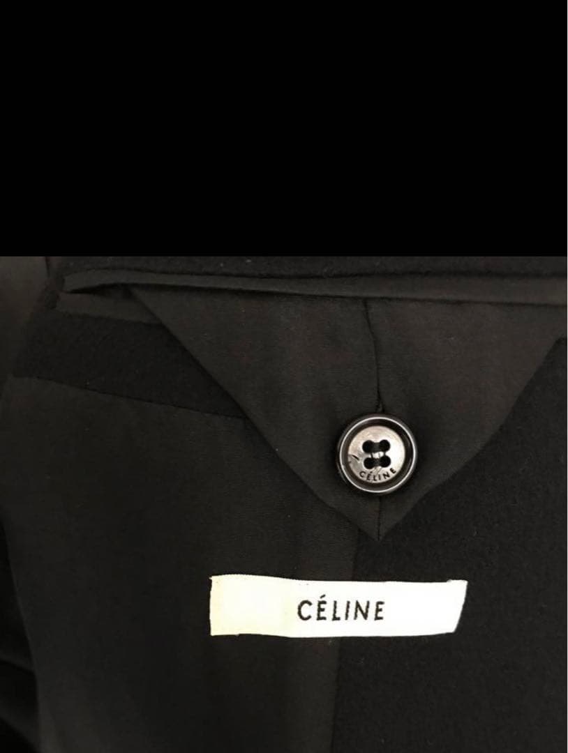 セリーヌ　クロンビーコート　 ネイビー36サイズ