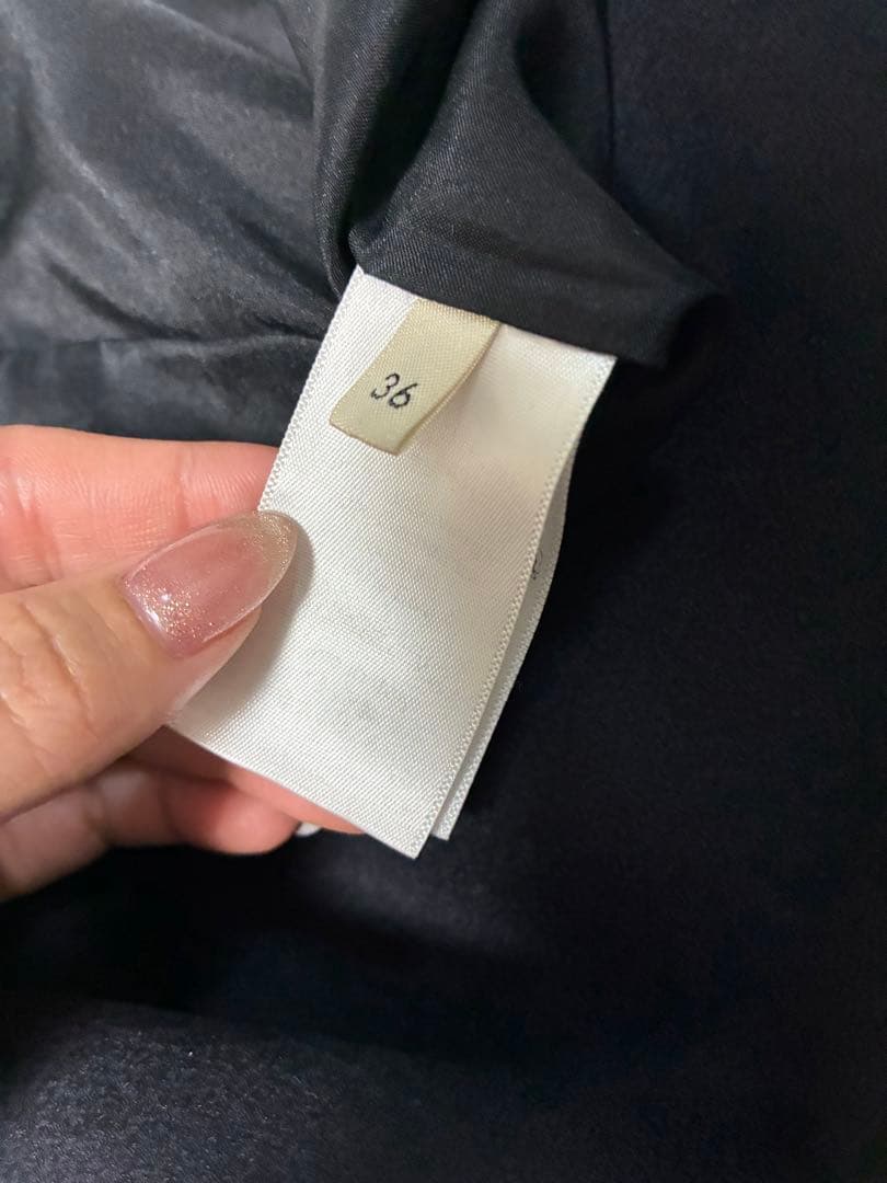 セリーヌ　クロンビーコート　 ネイビー36サイズ