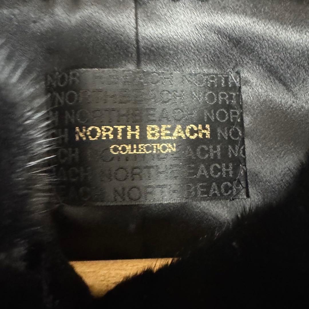 ノースビーチ コペンハーゲン ミンク ファーコート ロング丈 ベルスリーブ 毛皮