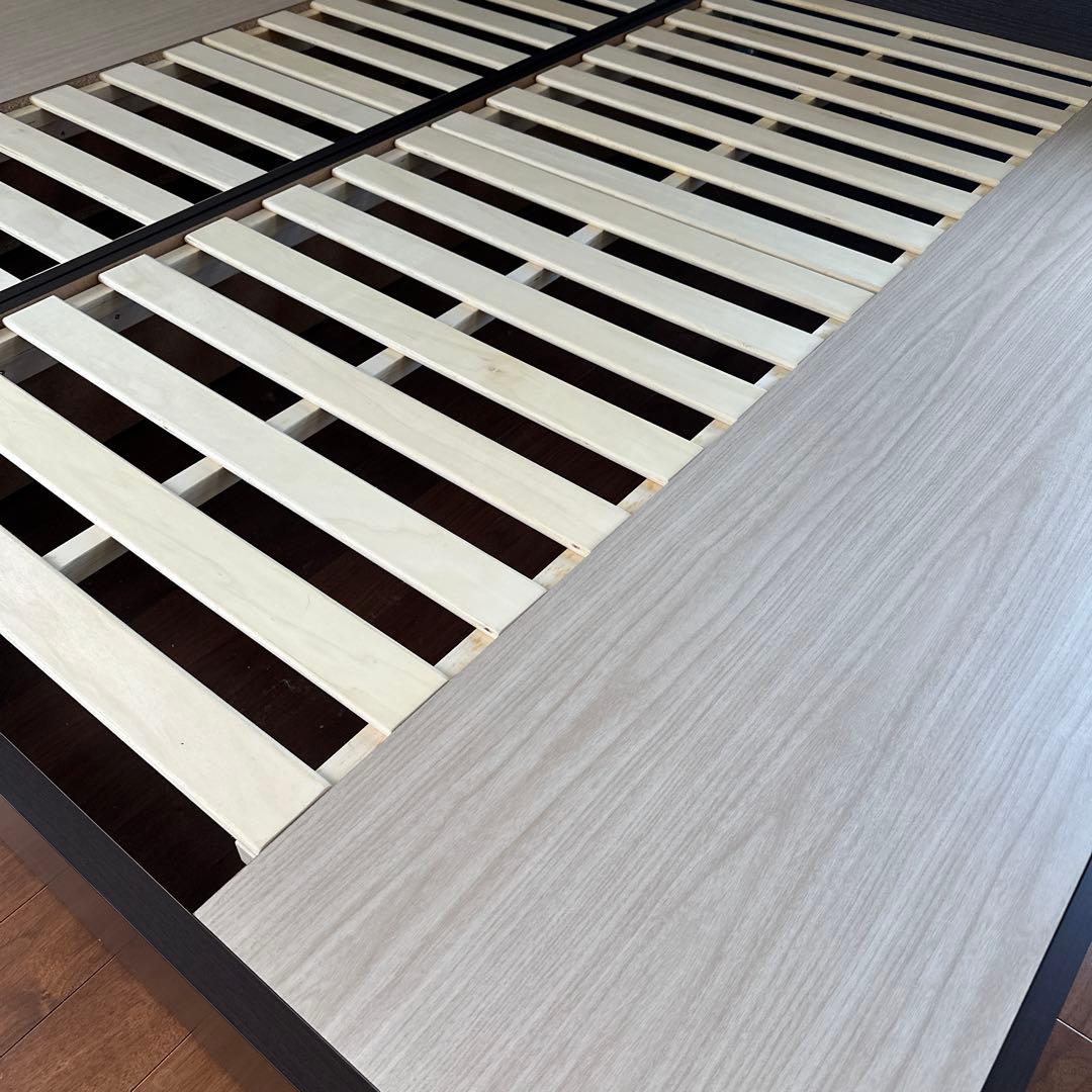 フランスベッド ベッドフレーム セミダブル+シングル 引出 ライト コンセント