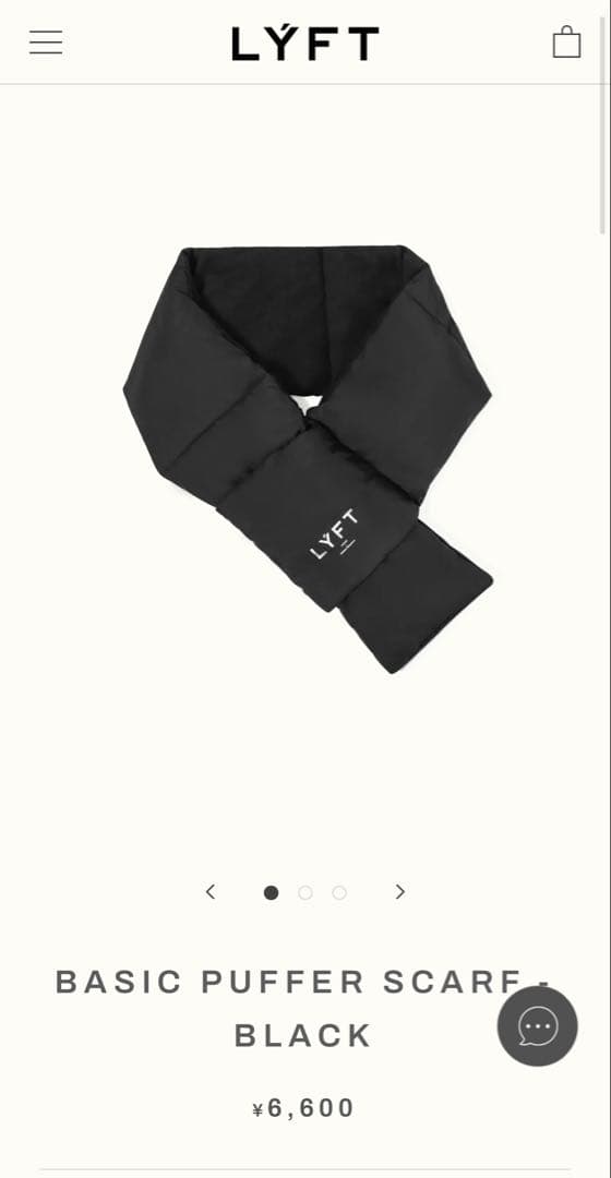 LYFT BASIC WARM GLOVE & PUFFER SCARF セット