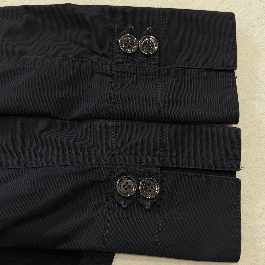 バーバリーブルーレーベル　ショートトレンチコート　ノバチェック　ベルト　黒　M