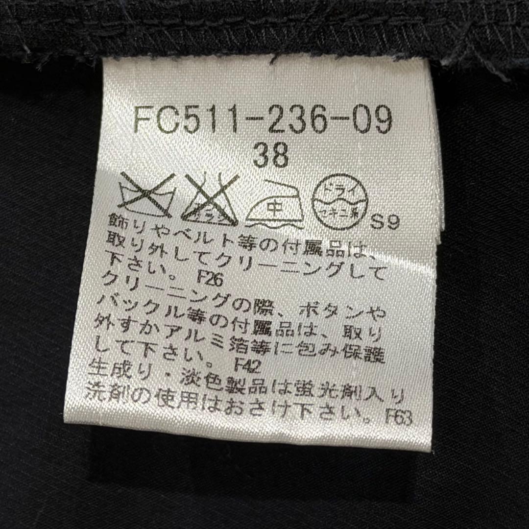 バーバリーブルーレーベル　ショートトレンチコート　ノバチェック　ベルト　黒　M