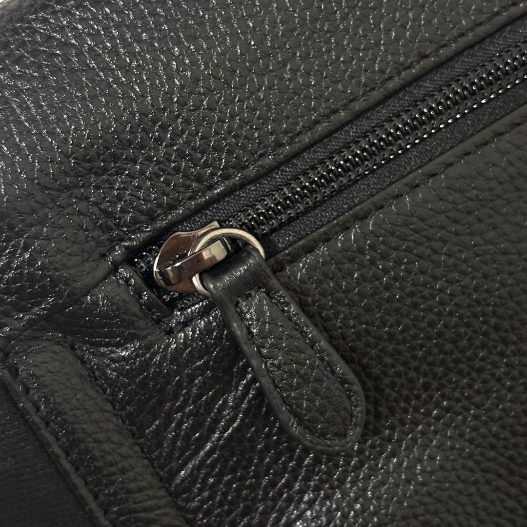 極美品 イアパピヨネ　ワイドテープショルダーバッグ　ボディバッグ　ダルメシアン柄