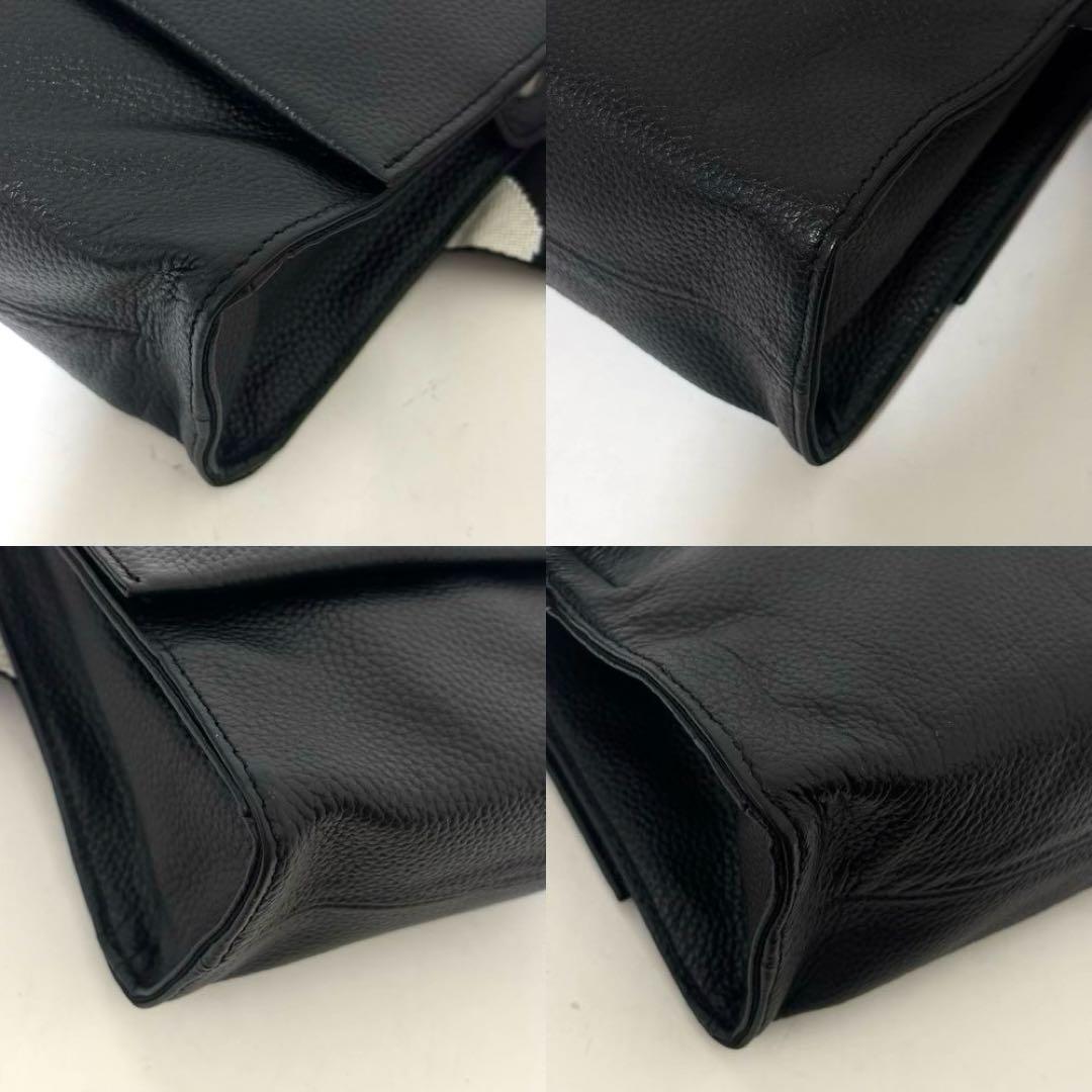 極美品 イアパピヨネ　ワイドテープショルダーバッグ　ボディバッグ　ダルメシアン柄