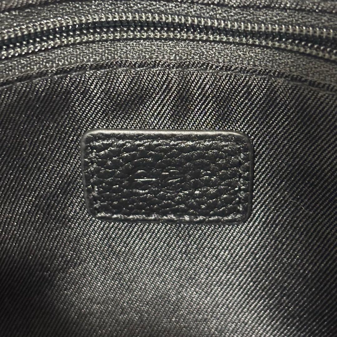 極美品 イアパピヨネ　ワイドテープショルダーバッグ　ボディバッグ　ダルメシアン柄