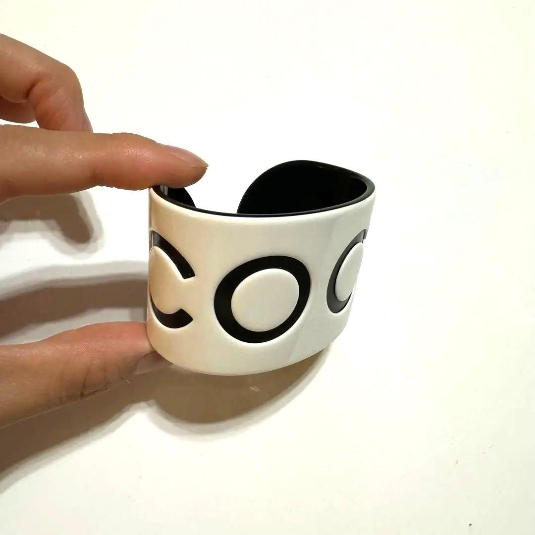 シャネル CHANEL ホワイト バングル ヴィンテージ