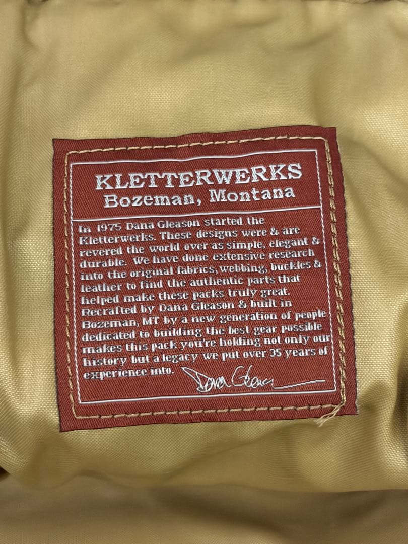 【廃盤未使用】KLETTERWERKS クレッターワークス　マルチカムバック