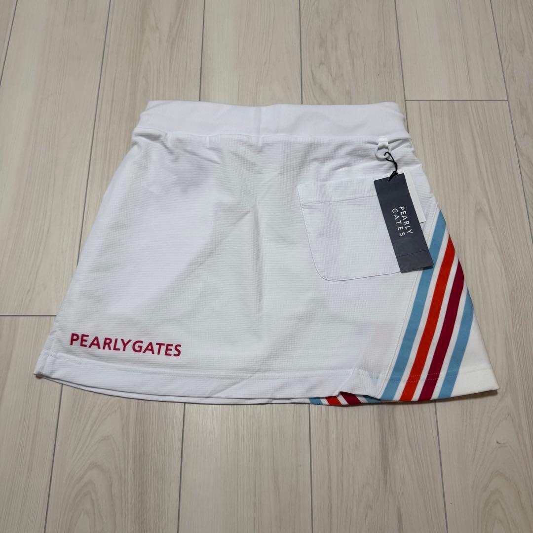 新品タグ付き パーリーゲイツ セットアップ スカート ストレッチ モックネック