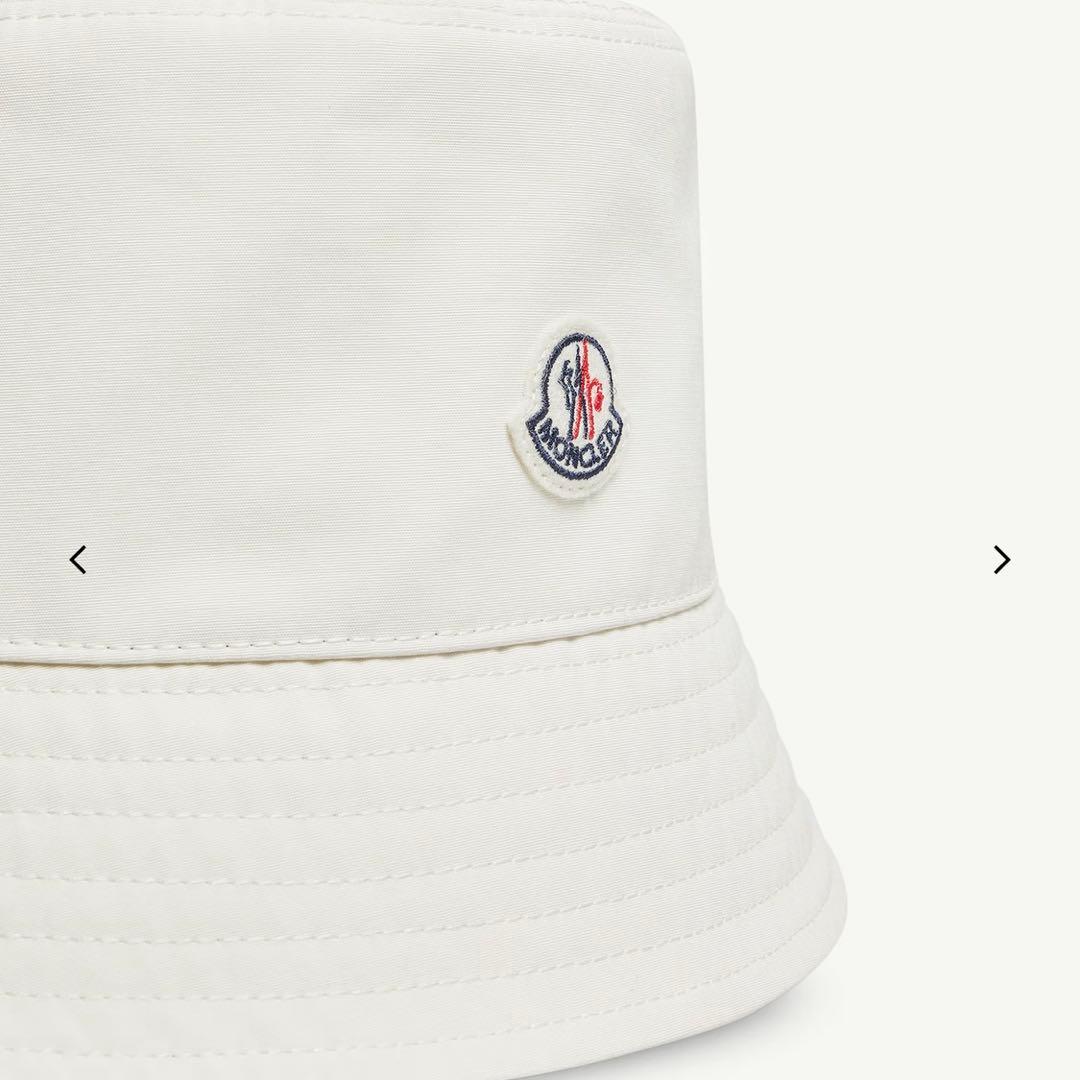 【新品】Moncler バケットハット ホワイト　モンクレール