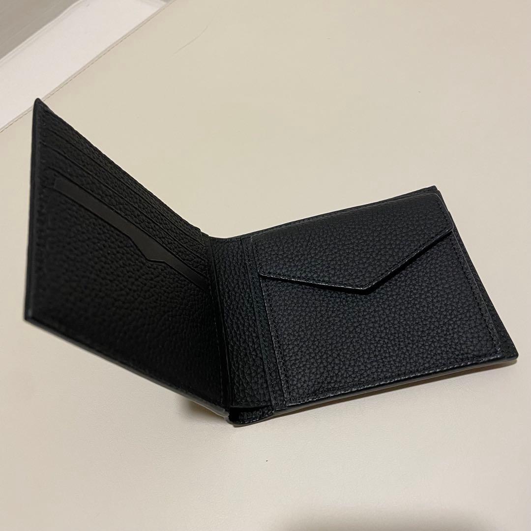 【新品未使用】BONAVENTURA メンズ バイフォールドウォレット ブラック