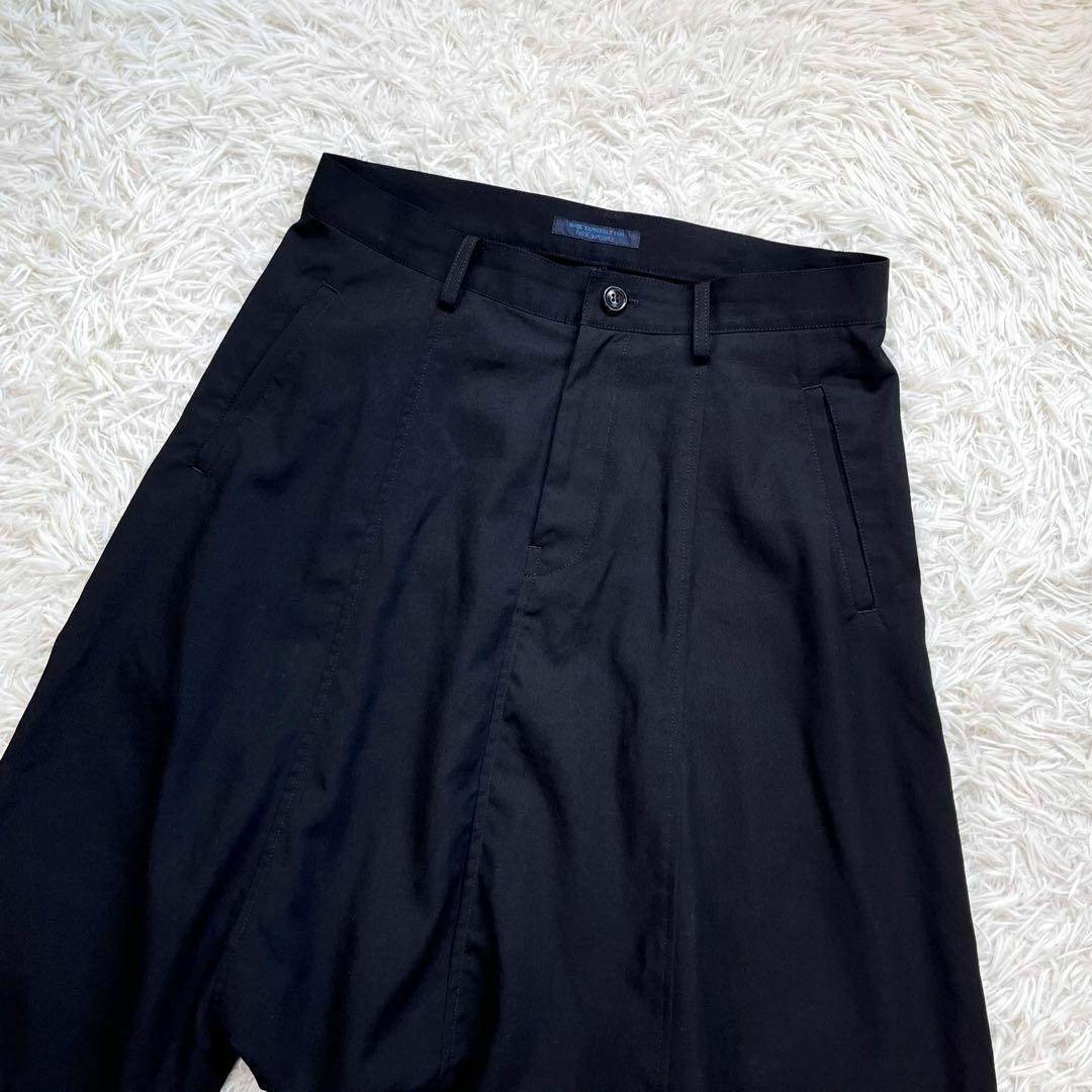 【美品】yohji yamamoto　シワギャバ サルエル パンツ　ブラック　黒