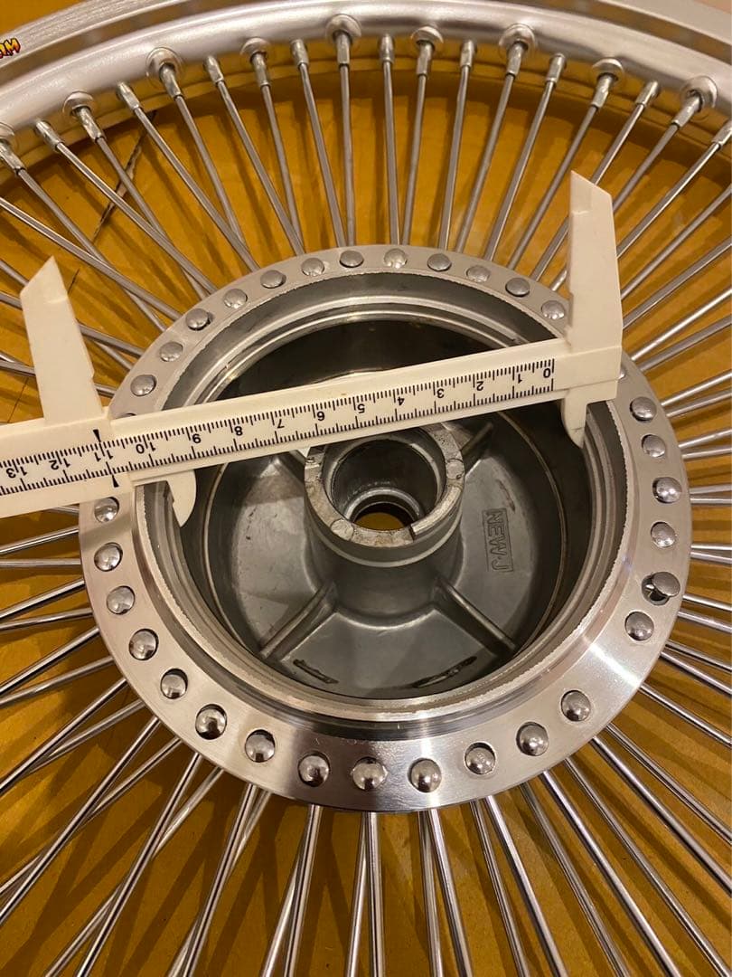 前後17インチ　スーパーカブ　WAVE110　71スポークホイール　新品　黒リム