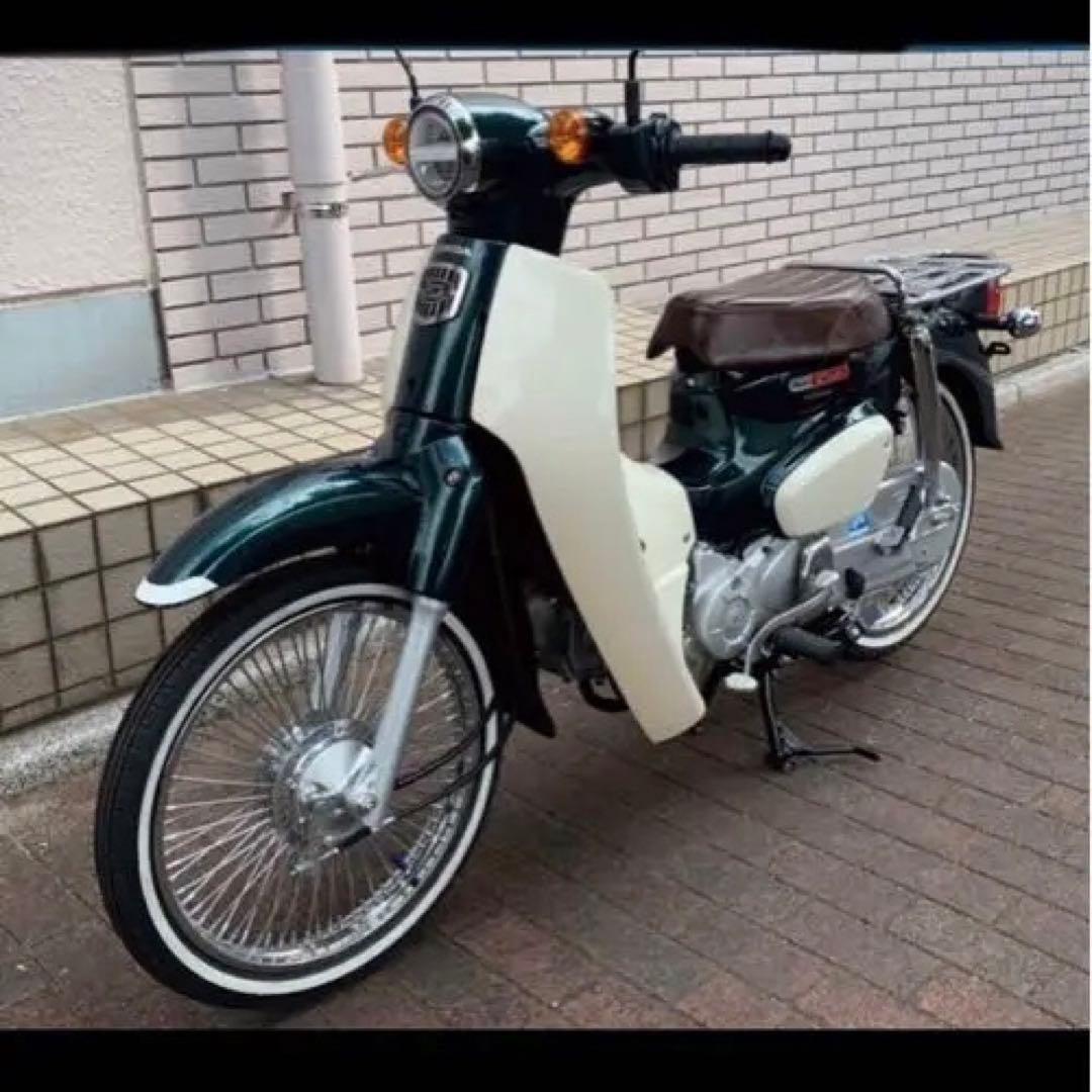 前後17インチ　スーパーカブ　WAVE110　71スポークホイール　新品　黒リム