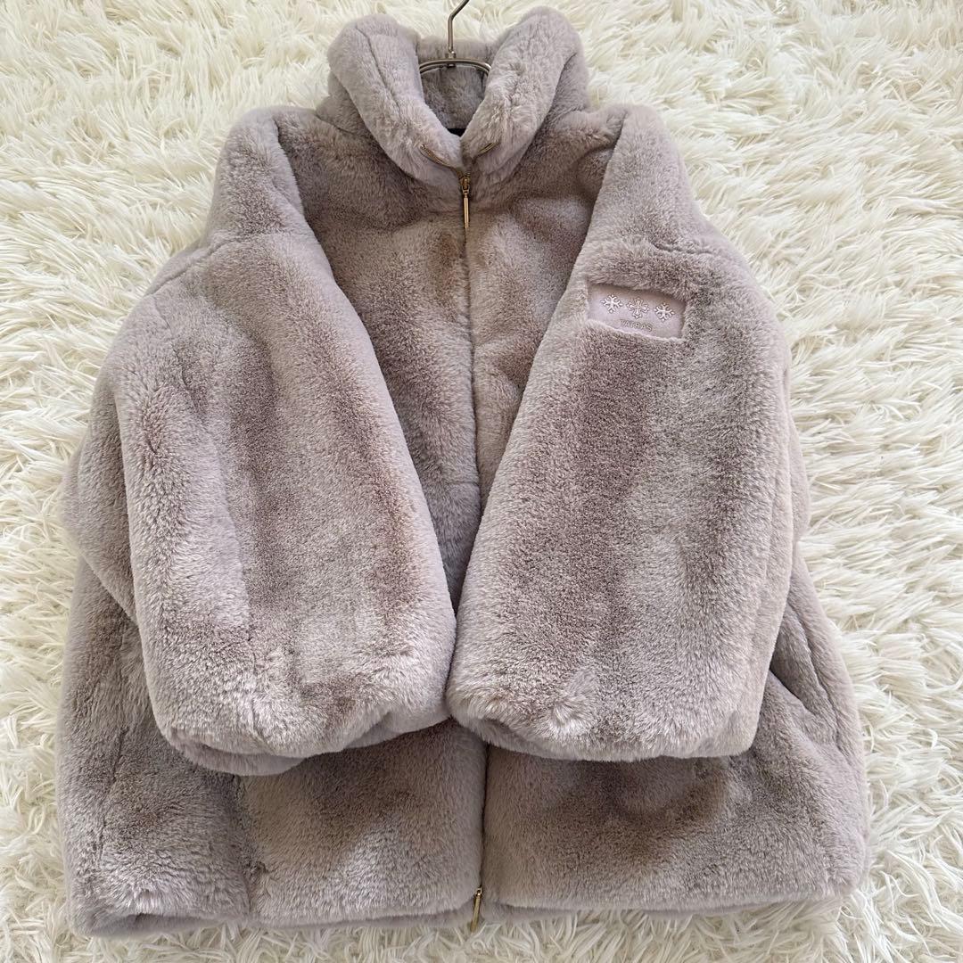 【美品】TATRAS トゥモローランド 別注 エコファーコート グレー S