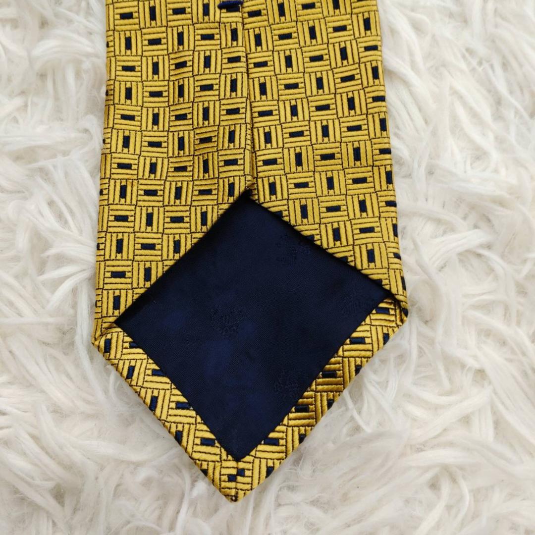 ブルックスブラザーズ 高級シルクネクタイ 総柄 ベージュ