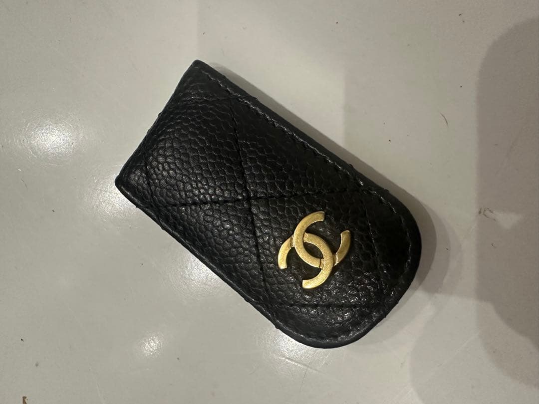 値下げ交渉承ります。CHANEL ブラックレザー マネークリップ
