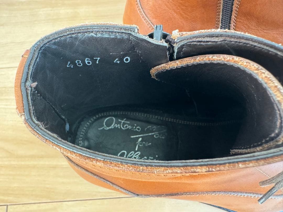 イタリア製 Antonio Maurizi × allegri 別注ブーツ