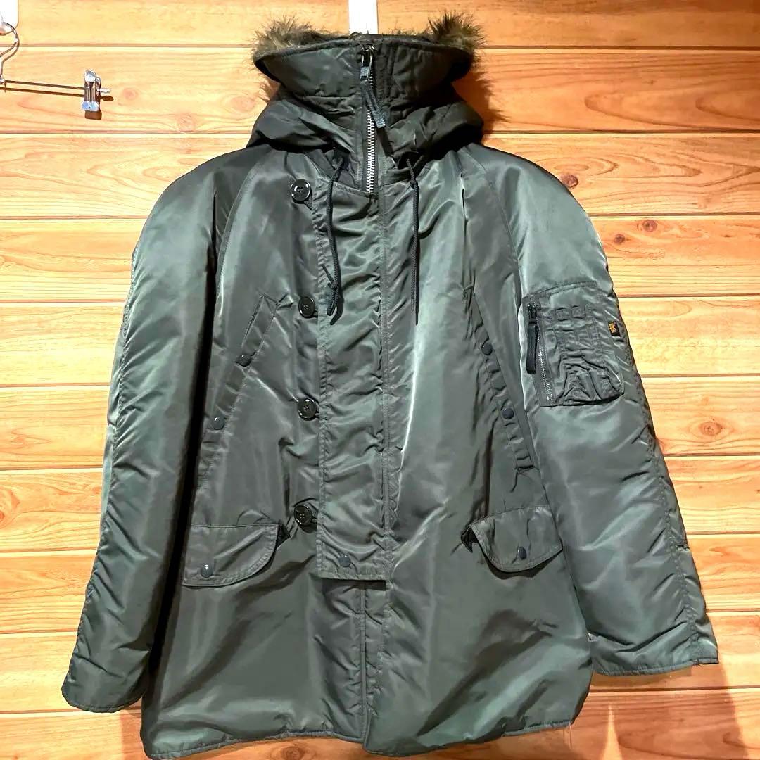 ALPHA N-3B(N) 米国製 M IDEALジップ ファー付