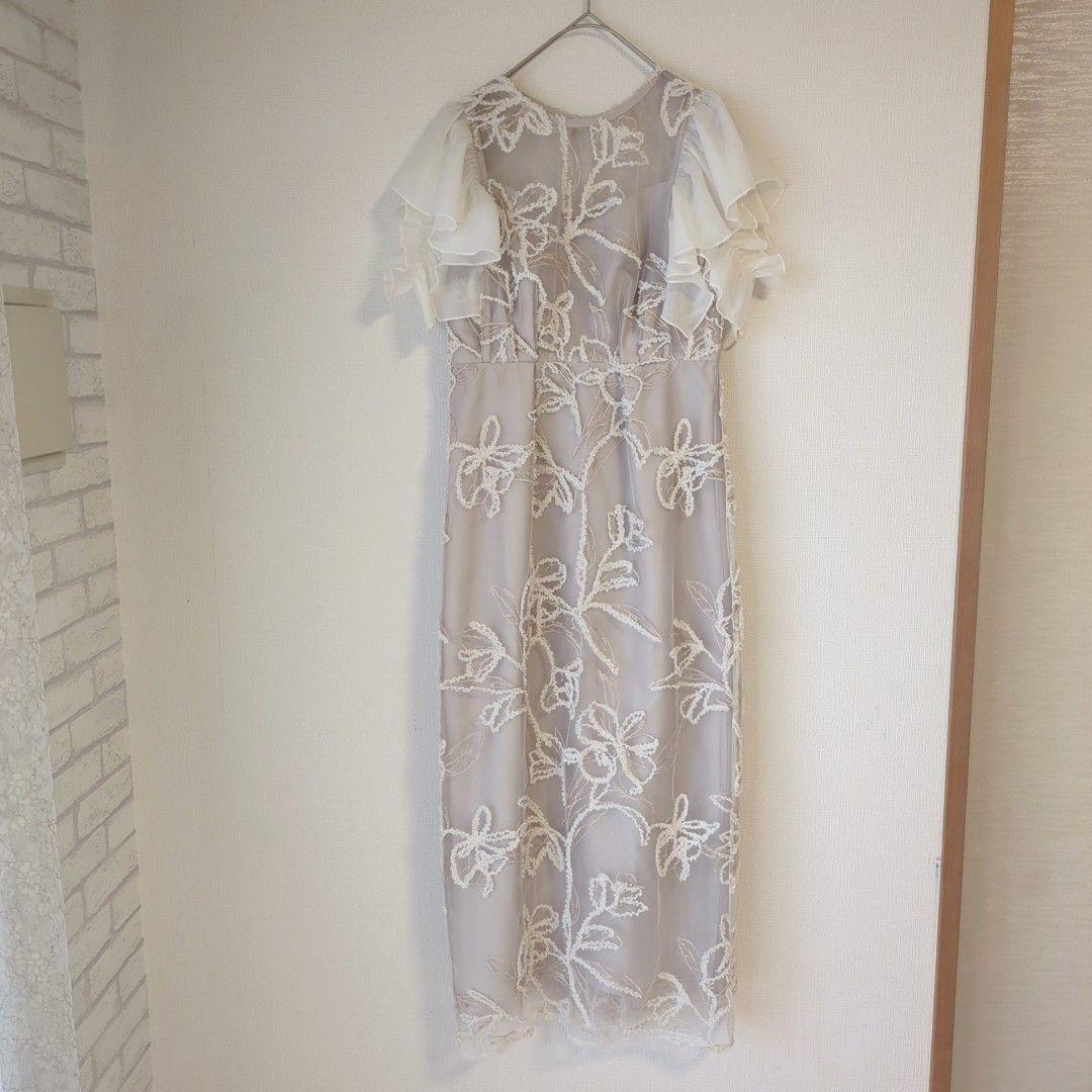 美品 niana ニアナ ワンピース ドレス S 結婚式 お呼ばれ オケージョン