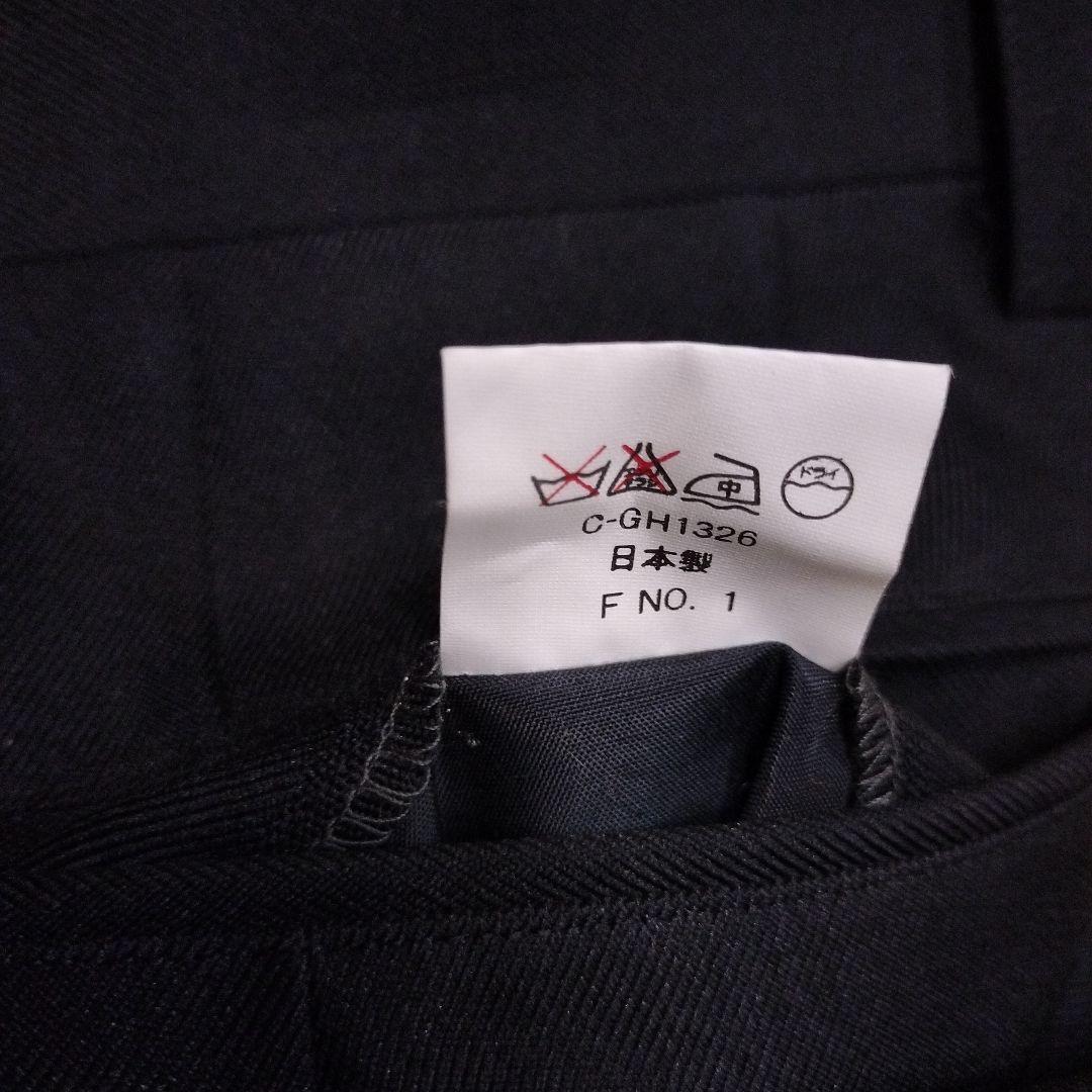 00s.メンズスラックス.未使用品.日本製.黒 ツータック.