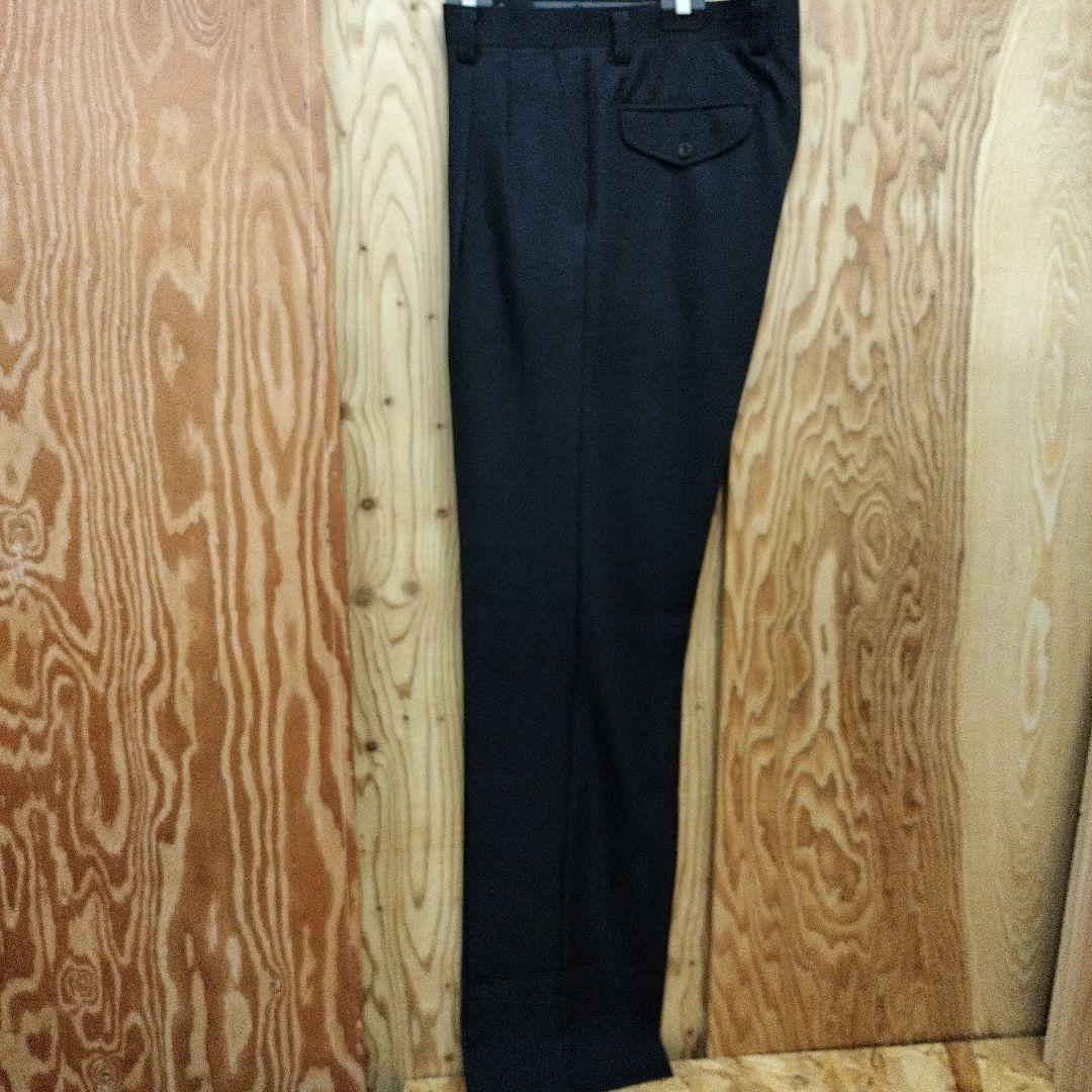 00s.メンズスラックス.未使用品.日本製.黒 ツータック.