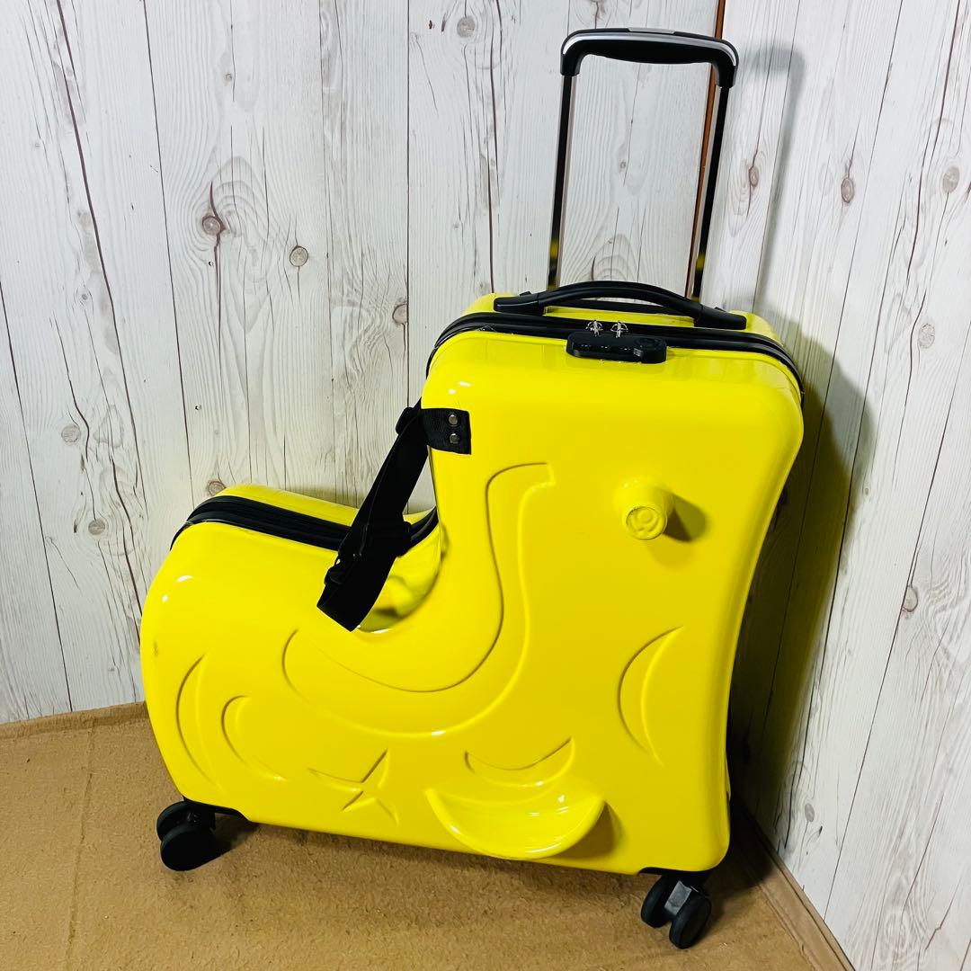 noricco のりっこ バナナ型 トラベルケース 4輪 キッズ イエロー