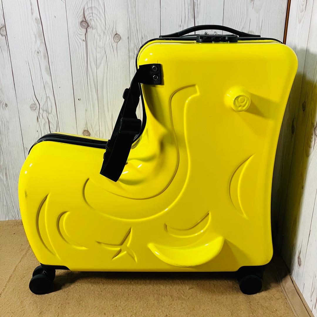 noricco のりっこ バナナ型 トラベルケース 4輪 キッズ イエロー