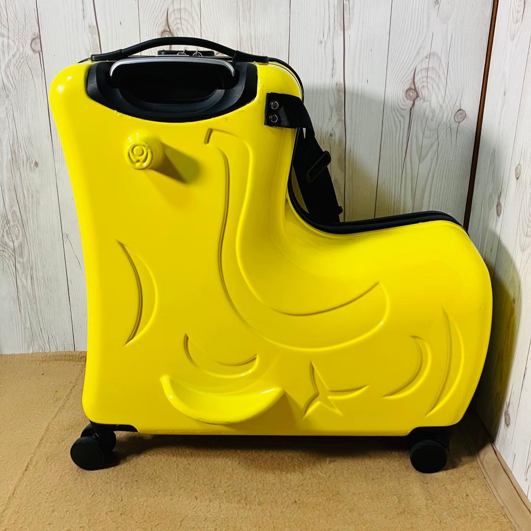 noricco のりっこ バナナ型 トラベルケース 4輪 キッズ イエロー