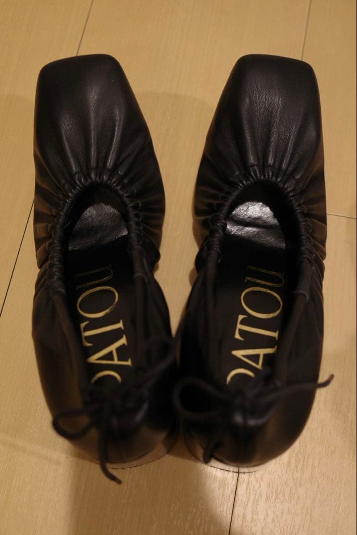 patou ブロックヒールパンプス