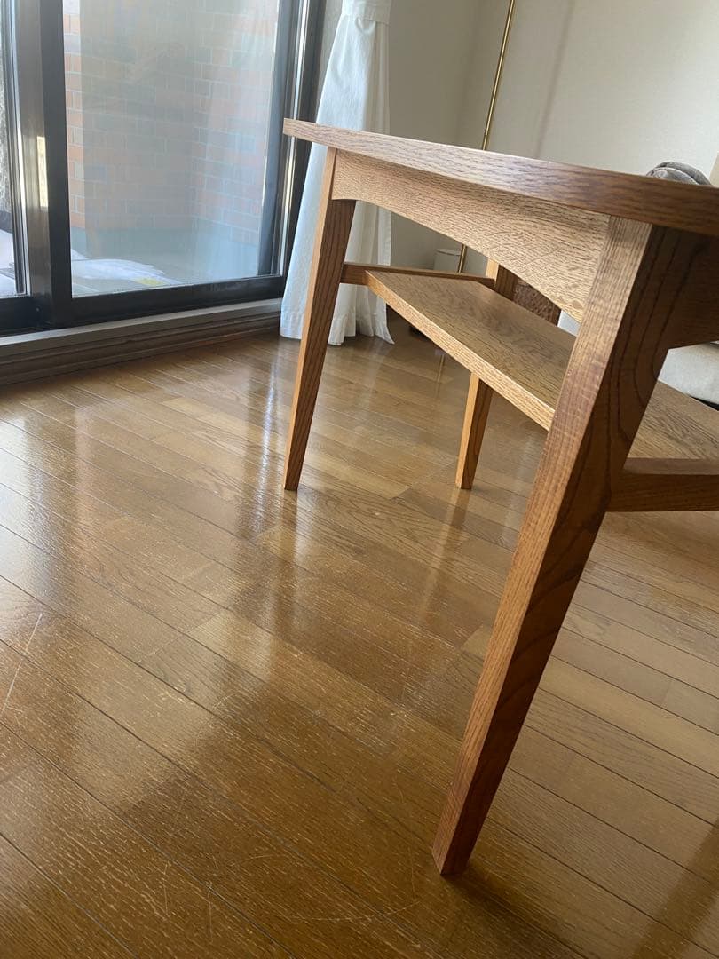 unico  オーク材 カフェテーブル