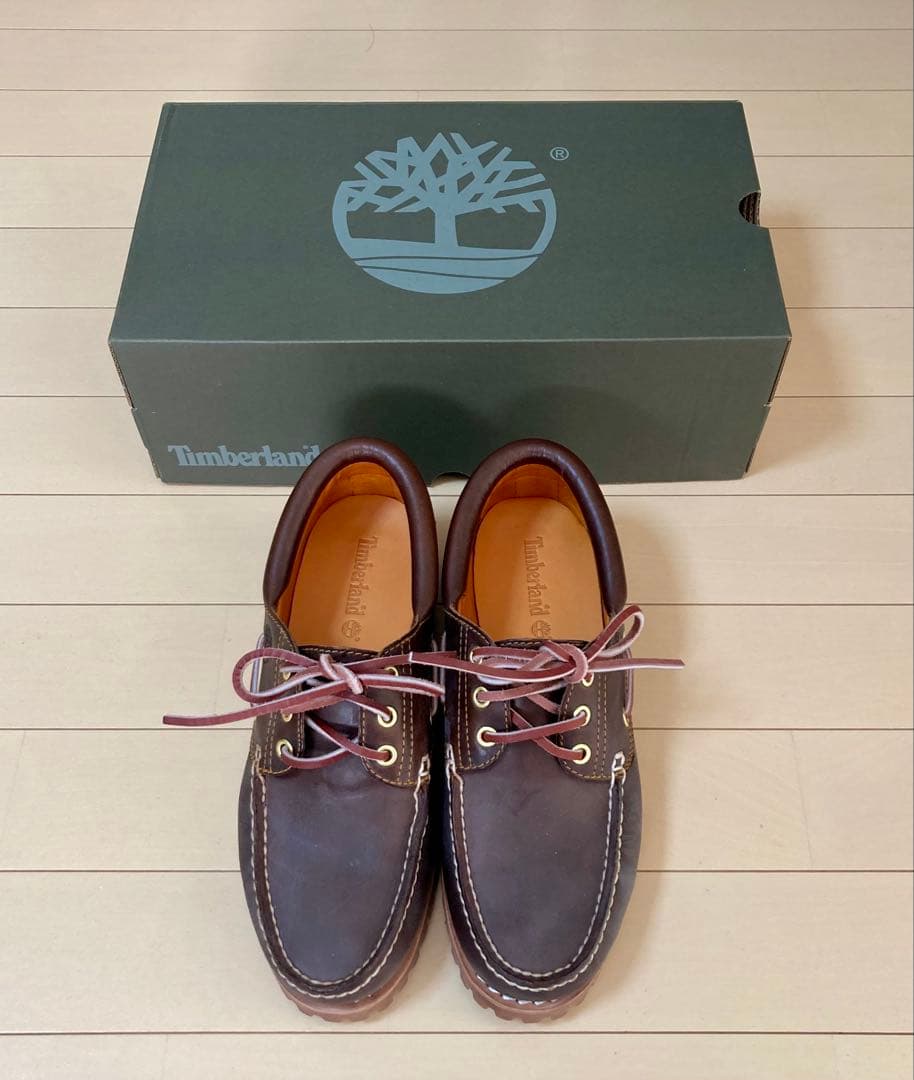 【ほぼ新品】Timberland ティンバーランド 3アイレット ラグブラウン