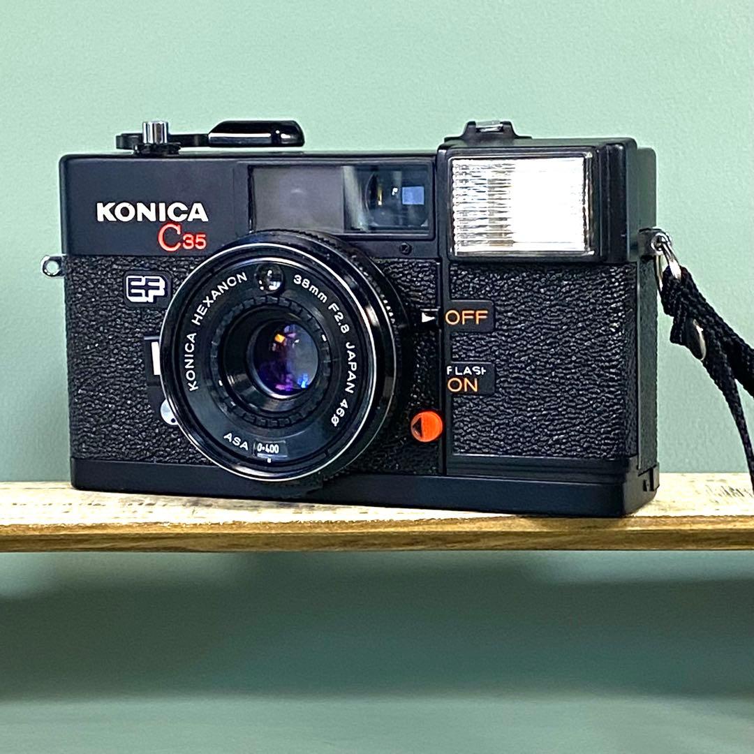【作動保証1ヶ月】　整備済、完動品/ コニカ Konica C35 EF