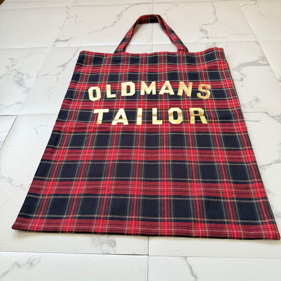 オールドマンズ テーラー トートバッグ タータンチェック ネイビー 未使用級