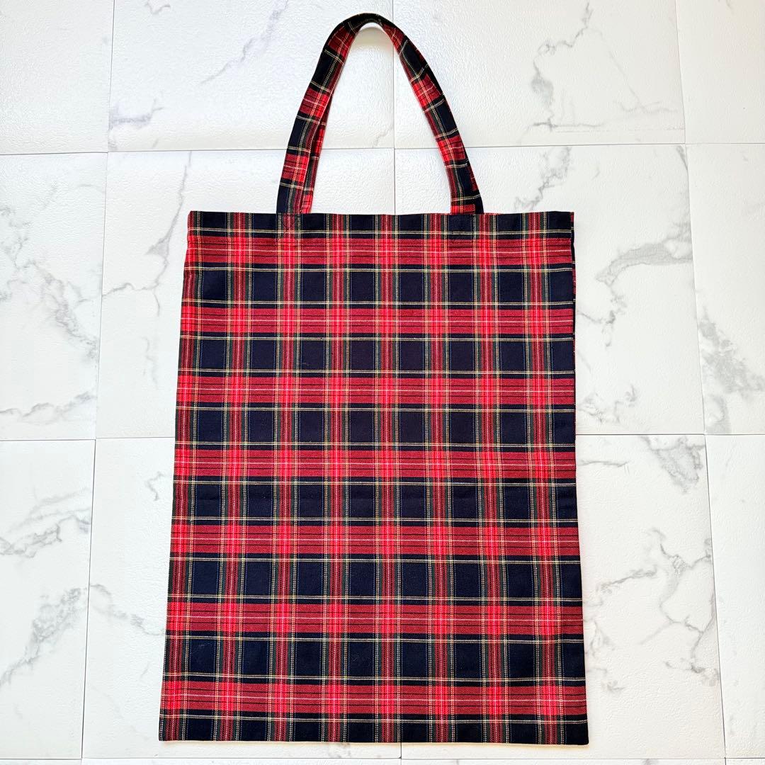 オールドマンズ テーラー トートバッグ タータンチェック ネイビー 未使用級